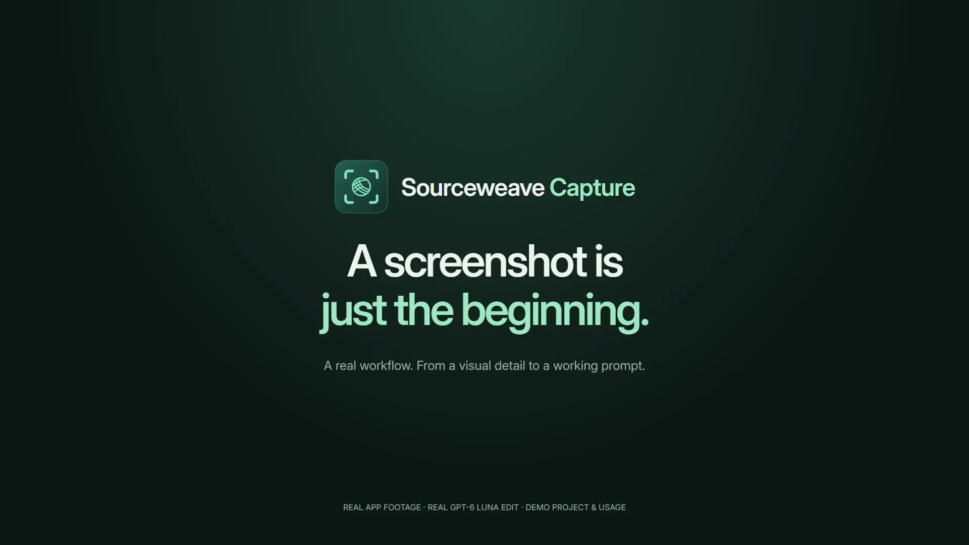 Sourceweave Capture demo